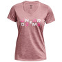 Koszulka damska Under Armour Tech Twist Graphic SSV różowy Pink Elixir / Pink Sugar / Rebel Pink