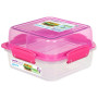 Pudełko na jedzenie Sistema Lunch Stack To Go Square 1,24l różowy