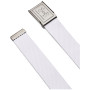 Pasek Under Armour M's Webbing Belt biały White / Halo Gray / Silver
