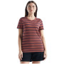 Koszulka damska Icebreaker Women Wave SS Tee Stripe 2023