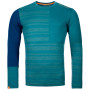 Męska koszulka Ortovox 185 Rock'N'Wool Long Sleeve zielony PacificGreen