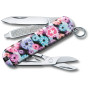 Składany nóż Victorinox Classic 58 mm różowy/niebieski DynamicFloral