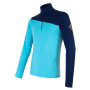 Męska koszulka Sensor Merino Extreme zip niebieski TmModrá/Blue
