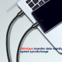 Kabel do ładowania i przesyłania danych Swissten Textile USB-C / USB-C 3 m