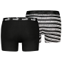 Męskie bokserki Puma Elements Striped Boxers 2P