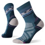 Damskie skarpety Smartwool Hike Light Cushion Zig Zag Valley Mid Crew Socks niebieski/szary prussian blue