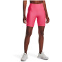Szorty damskie Under Armour HG Armour Bike Short różowy/biały Pink Shock / / White