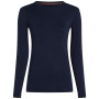 Damska koszulka Icebreaker Women Merino Blend Core Midweight LS Crewe ciemnoniebieski Midnight Navy