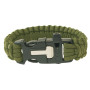 Opaska Yate Paracord z gwizdkiem i krzesiwem oliwkowy