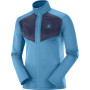 Męska bluza Salomon Grid Fz Mid M niebieski FjordBlue