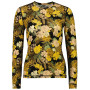 Damska koszulka Mons Royale Cascade Merino Flex 200 LS żółty/zielony Floral Camo