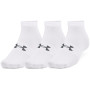 Zestaw skarpetek Under Armour Essential Low Cut 3pk biały White / White / Pitch Gray