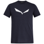 Koszulka męska Salewa Solidlogo Dri-Rel M S/S Tee niebieski/ciemnoszary PremiumNavyMelange