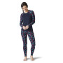 Damska koszulka Smartwool W Merino 250 Baselayer Pattern Crew Bxd