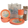 Zestaw piknikowy EcoSouLife Piknikový Set EcoSouLife pro 4 pomarańczowy