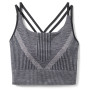 Damska bielizna Smartwool W Intraknit Strappy Bra czarny black heather