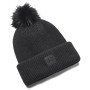 Czapka damska Under Armour Halftime Ribbed Pom czarny Black