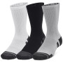 Zestaw skarpetek Under Armour Performance Tech 3pk Crew szary Mod Gray / White / Jet Gray