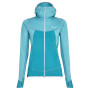Bluza damska Salewa Puez Hybrid PL W FZ jasnoniebieski OceanMelange