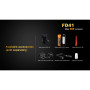 Zestaw latarkowy LED Fenix FD41 + 2600 mAh Aku s USB Feni