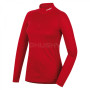 Damska koszulka Husky Merino zip, dl.rukáv czerwony