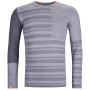 Męska koszulka Ortovox 185 Rock'N'Wool Long Sleeve M szary grey blend