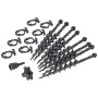 Zestaw śledzi Bo-Camp Screw pegs set 8 pcs ciemnoszary Grey