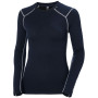 Damska koszulka Helly Hansen W Lifa Merino Midweight Crew ciemnoniebieski Navy