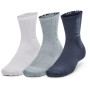 Zestaw skarpetek Under Armour 3-Maker 3pk Mid-Crew zarys Downpour Gray / White / After Burn