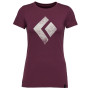 Koszulka damska Black Diamond Chalked Up Tee fioletowy Blackberry