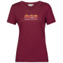 Koszulka damska Icebreaker Tech Lite II SS Tee Mountain Geology czerwony cherry