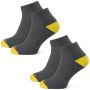 Skarpetki Zulu Everyday 100M 2-pack ciemnoszary Dark Grey/Yellow