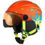 Kask narciarski dla dzieci Relax Twister Visor czerwony red