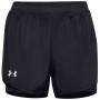 Szorty damskie Under Armour Fly By 2.0 2N1 Short czarny Black / Black / Reflective