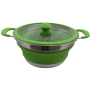 Garnek Vango Cuisine 3L Non-Stick Casserole srebrny/zielony herbal