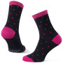 Skarpetki Warg Happy Merino W Mini Dots czarny/różówy Black/Pink