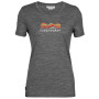 Koszulka damska Icebreaker Tech Lite II SS Tee Mountain Geology zarys gritstone heather