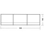 Parawan Easy Camp Windscreen Grey