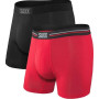 Bokserki Saxx Vibe Boxer Brief 2Pk czarny/czerwony Black/Red