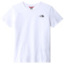 T-shirt dziecięcy The North Face Teens S/S Simple Dome Tee biały Tnf White/Tnf Black