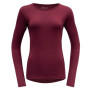 Koszulka damska Devold Breeze Woman Shirt różowy Beetroot
