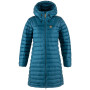 Damski płaszcz puchowy Fjällräven Snow Flake Parka ciemnoniebieski Deep Sea