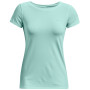 Damska koszulka Under Armour HG Armour SS jasnoniebieski Sea Mist / / Metallic Silver
