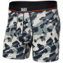 Bokserki Saxx Non-Stop Stretch Cotton Boxer Brief Fly biały/szary PopGrungeCamo/Graphite