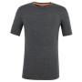 Męska koszulka Salewa Pure Eagle Amr M Smles Tshirt. ciemnoszary Black Out