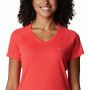 Koszulka damska Columbia Zero Rules czerwony Red Hibiscus