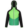 Kurtka dziecięca Regatta Kielder HybridVII czarny Black/Jasmine Green