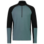 Męska koszulka Mons Royale Olympus Half Zip zielony/czarny Burnt Sage / Black