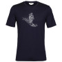 Koszulka męska Icebreaker Tech Lite II SS Tee Skiing Yeti ciemnoniebieski midnight navy