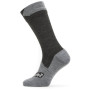 Wodoodporne skarpety SealSkinz WP All Weather Mid Length czarny/szary Black/GreyMarl